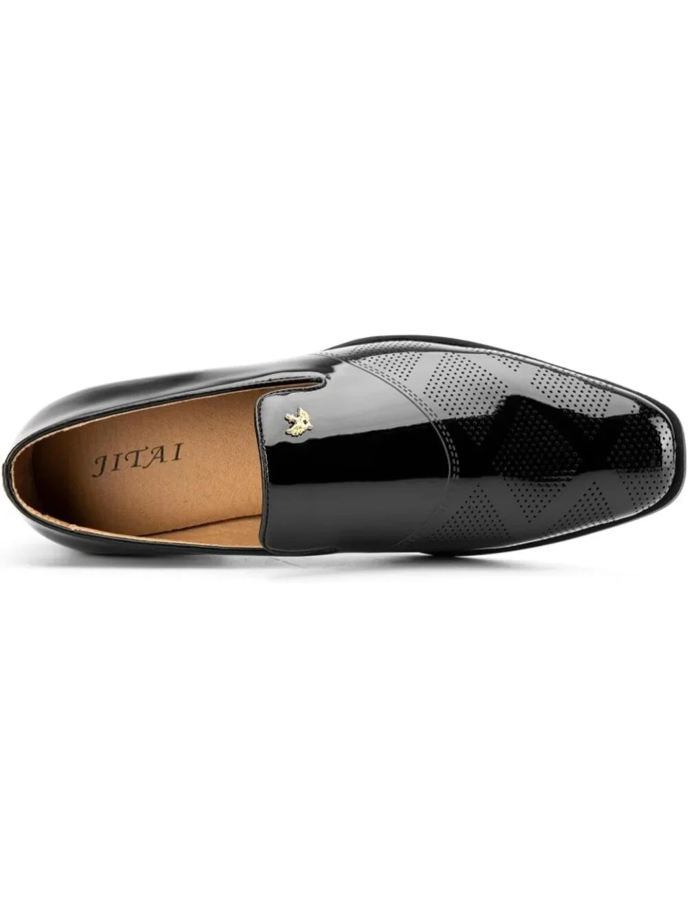 Men's Black Shine Pu Leather Tassel Slip On Loafers Formal Events Dress Shoes